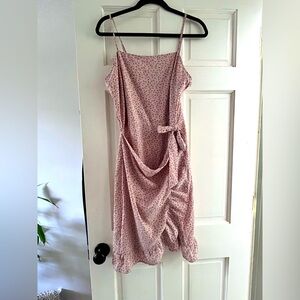 Tie waist mini dress